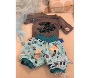 Stickserie - Meerjungfrau Redwork